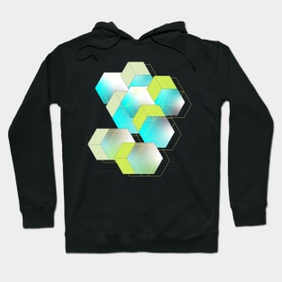 Network cubes and shapes Hoodie